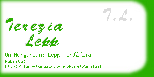 terezia lepp business card